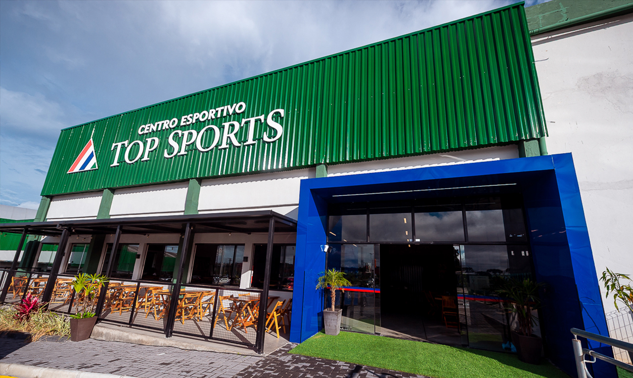 Vista aérea da Top Sports